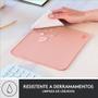 Imagem de Mousepad Studio Series Logitech Portátil, 200x300mm, Antiderrapante, Resistente a Derramamentos, Rosa - 956-000037