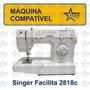 Imagem de Móvel Gabinete Luxo Maquina Costura Singer Facilita 2818C