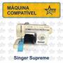 Imagem de Móvel Gabinete Mesa Luxo Para Maquina Costura Singer Supreme