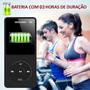 Imagem de Mp3 MP4 Player + Cartão 32gb Memória Música Fone Radio Fm Gravador Alto Falante Multimídia Corrida Academia