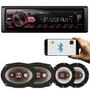 Imagem de MP3 Player Pioneer MVH-298BT 1 Din + Kit Fácil Bravox Linha X 6" e 6x9" 240W RMS