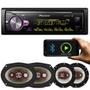 Imagem de MP3 Player Pioneer MVH-X30BR 1 Din + Kit Fácil Alto Falantes Bravox Linha X 6" e 6x9" 240W R