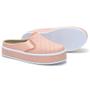 Imagem de Mule Casual Tênis Slip On Texturizado Feminino Solado Alto Flatform Emborrachado Respirável Conforto