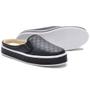 Imagem de Mule Casual Tênis Slip On Texturizado Feminino Solado Alto Flatform Emborrachado Respirável Conforto