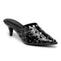 Imagem de Mule Slingback Salto Baixo Preto Feminino