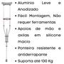 Imagem de Muleta Axilar Ortopedica Dobravel Universal P M G Moleta C/1 UNIDADE