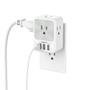 Imagem de Multi Plug Outlet Splitter com USB, TESSAN 4 Elétrica O