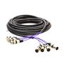 Imagem de MultiCabos com Conectores XLR 4 Vias Cirilo Cabos 90 Metros