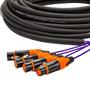 Imagem de Multicabos Com Conectores XLR 4 Vias - Profissional 8 Metros