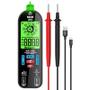 Imagem de Multímetro Digital Inteligente com Carga USB - True RMS, DC/AC, Teste de Tensão, Capacitância, Ohm, Hz e Diodo