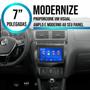 Imagem de Multimídia 7 Polegadas CrossFox Fox 2014-2022 Android-Auto Bluetooth MP5 + Moldura