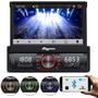 Imagem de Multimídia Player Automotivo Quatro Rodas MTC6612 1 Din 7 Pol Retrátil Bluetooth USB SD AUX Touch