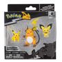 Imagem de Multipack Evolução Figuras Select Edition Boneco Pokemon Pichu Pikachu e Raichu