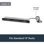 Imagem de Multitomadas StarTech.com - Suporte de Rack 1U com 8 Tomadas e Proteção contra Surtos