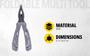 Imagem de Multitool STANLEY 12 em 1 - Aço Inoxidável com Bolsa