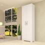 Imagem de Multiuso 2 Portas com Fechadura 100% MDF Íris Acp Móveis Branco