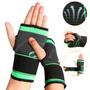 Imagem de Munhequeira Palmar Ajustavel Alta Compressão Estabilizadora Anti-Torção Esportiva Musculação Tenis Basquete Cross