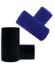 Imagem de Munhequeira Toalha 15cm Pack 2 Pares Cores Azul e Preta