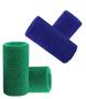 Imagem de Munhequeira Toalha 15cm Pack 2 Pares Cores Azul e Verde