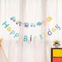 Imagem de Mural De Festa Infantil Happy Birthday Carros Em Papel 150Cm