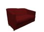 Imagem de Namoradeira Decorativa Biane Suede Marsala 2 Lugares Pés Cromado Mz Decor