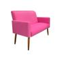 Imagem de Namoradeira Decorativa Malibu 2 Lugares material sintético Rosa Pink