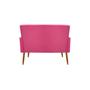 Imagem de Namoradeira Decorativa Malibu 2 Lugares material sintético Rosa Pink