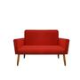 Imagem de Namoradeira Decorativa Malibu 2 Lugares Suede Vermelho