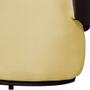 Imagem de Namoradeira Orgânica 2 Lugares Aisha Composê Suede Amarelo em Corano Marrom - DL DECOR