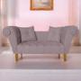 Imagem de Namoradeira Recamier Sofá Decorativo 02 Lugares Dubai Suede Rose - INCASA DECOR