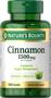 Imagem de Nature's Bounty Cinnamon Herbal Supplement, Suporta o metabolismo do açúcar, 1500mg cápsulas, 100 contagem