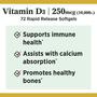 Imagem de Nature's Bounty Vitamina D 10000 UI - 72 Softgels
