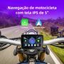 Imagem de Navegação Portátil para Motocicleta Ekiy MTC-10 - 5 Polegadas, Sem Fio, CarPlay e Android Auto