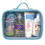 Imagem de Necessaire Azul - Kit Colônia 200ml+Sab Liquido Glic 250ml+Loção Cr. Hidratante 160g e Óleo Suave 140ml