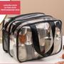 Imagem de Necessaire Feminina Grande Bolsa Organizador Maquiagem
