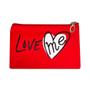 Imagem de Necessaire Love 27X17Cm Preta Ou Vermelha