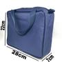 Imagem de Necessaire MALOTE inteira NAILON (tecido)  AZUL MARINHO  28x22 com alça