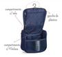 Imagem de Necessaire masculina feminina viagem mala cabide divisória nas Cor Cinza/azul/preto/laranja/- GNshop