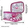 Imagem de Necessaire Transparente Hello Kitty Klass Vough Rosa Kchk-07