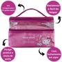 Imagem de Necessaire Transparente Hellokitty Klass Vough Rosa Kchk-01P