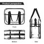 Imagem de Necessaire Transparente ONEGenug - Grande, Impermeável e Espessa para Maquiagem, Cosméticos e Fraldas
