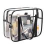 Imagem de Necessaire Transparente ONEGenug - Grande, Impermeável e Espessa para Maquiagem, Cosméticos e Fraldas