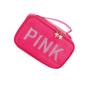 Imagem de Necessaire Viagem Feminina Bolsa Organizadora Estojo Pink Porta Acessórios Maquiagem De Mão Avião