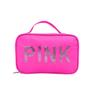 Imagem de Necessaire Viagem Organizador Feminino Unisex Pink Porta Objetos Estilosa Pink Verão de Mão Viagens