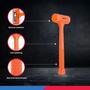 Imagem de NEIKO 02849A 4 Lb Dead Blow Hammer, Neon Orange  Unibody Moldado   de aderência quadrimestado Resistente a faíscas e rebotes