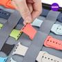 Imagem de NERDCASE, Bolsa de Armazenamento para Pulseiras de SmartWatch, Preto 