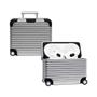 Imagem de NERDCASE, Capa Mala de Viagem com Adesivos, Compatível com AirPods Pro, Prata