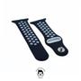 Imagem de  NERDCASE, Pulseira NK com Furos Respirável, Silicone, Compatível com Apple Watch Series 1-9, 38mm/40mm/41mm, Preto/Branco