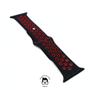 Imagem de  NERDCASE, Pulseira NK com Furos respirável, Silicone, Compatível com Apple Watch Series 1-9, 38mm/40mm/41mm, Preto/Vermelho