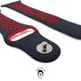 Imagem de  NERDCASE, Pulseira NK com Furos respirável, Silicone, Compatível com Apple Watch Series 1-9, 38mm/40mm/41mm, Preto/Vermelho